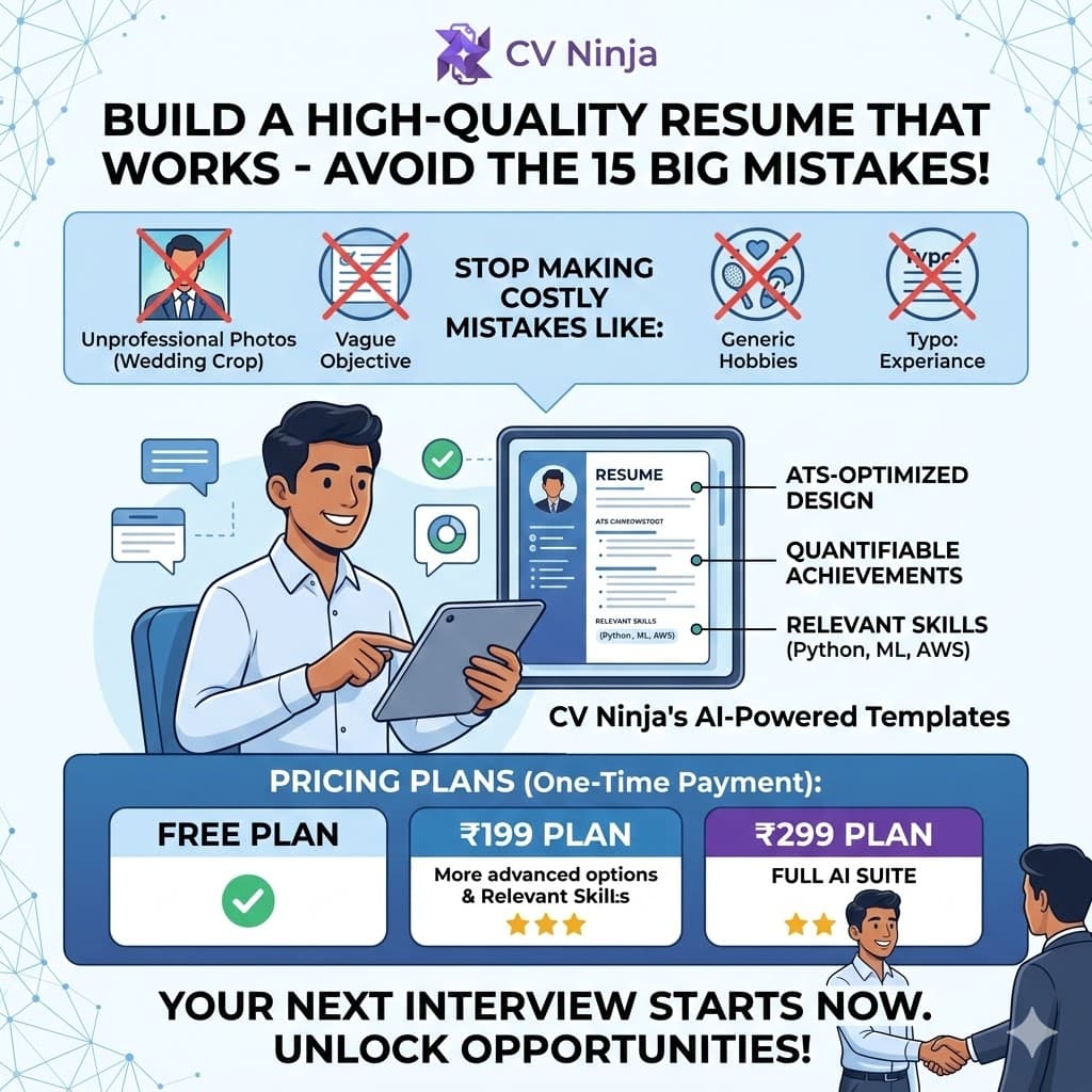 15 Resume Mistakes That Cost Indians Jobs Every Day (And How to Fix Them)