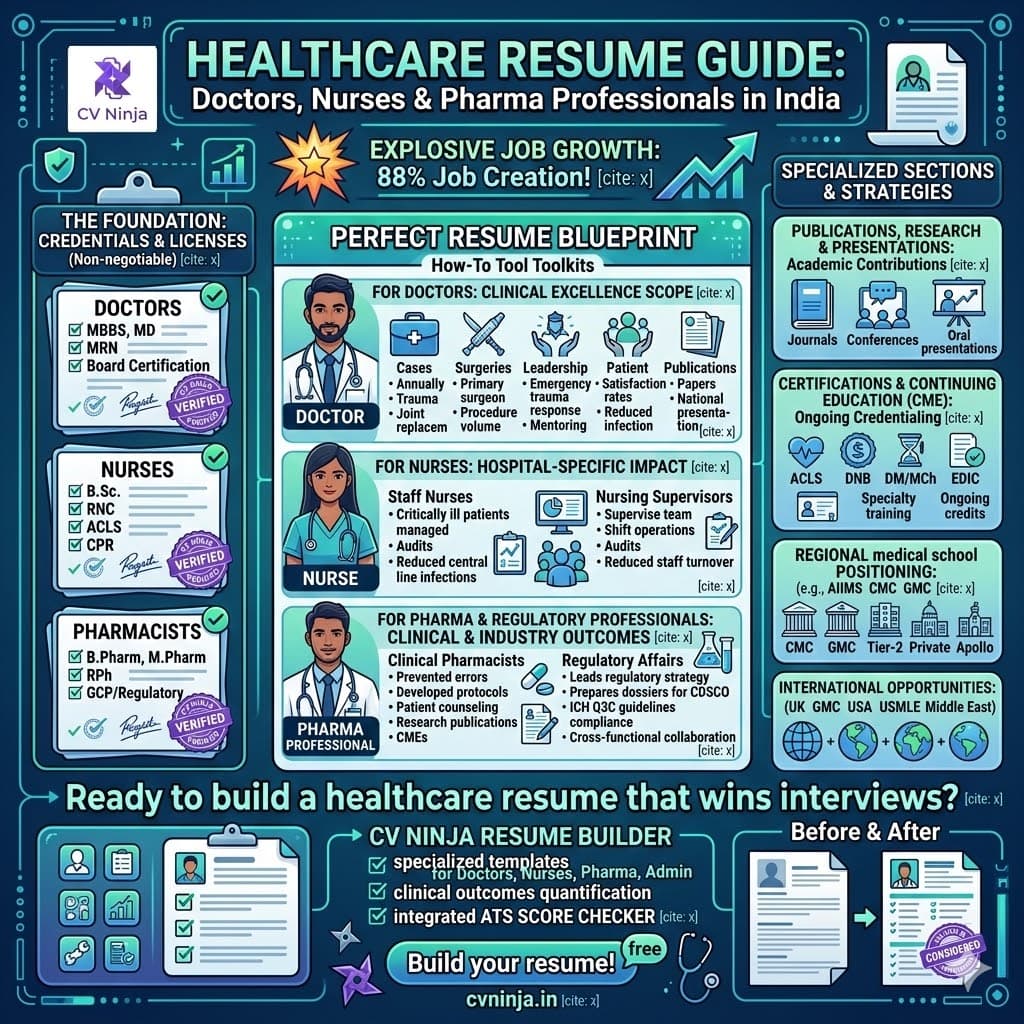 Healthcare Resume Guide: Doctors, Nurses & Pharma Professionals in India